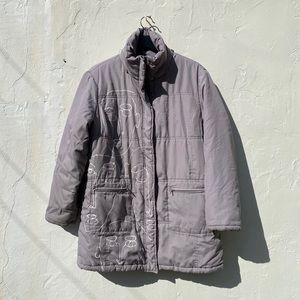 Grey Puffer Parka Jacket One Of A Kind Custom Design